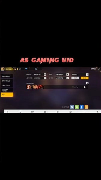 As gaming uid