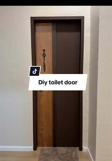 DIY Pintu Bilik Air dengan Panel Fluted