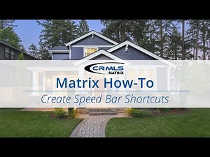 [Matrix How-To] Create Speed Bar Shortcuts