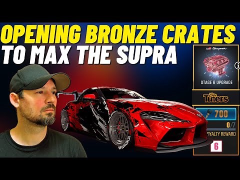 CSR2 Opening Bronze crates To Max out the T5 Toyota Supra GR, How many keys will it take??