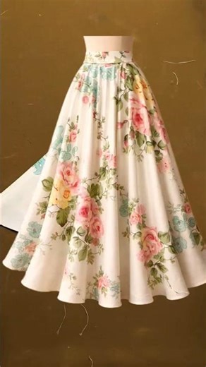 ​The EASIEST Skirt You’ll Ever Sew! 👗✨ #sewingtips#shorts #handmade #fashiondesign