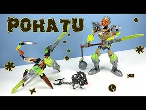 LEGO Bionicle Pohatu Uniter of Stone 71306 & Ketar Creature 2016 Set Review