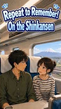 On the Shinkansen in Japanese | Japanese Conversation Practice #nihongo #japanese #japan