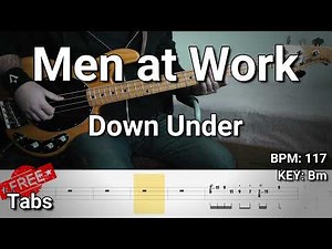 Men at Work - Down Under (Bass Cover) Tabs