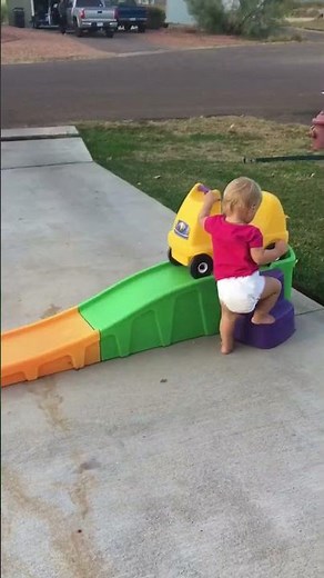 Step2 Up & Down Roller Coaster Kids Ride On Toy, Push Car, Indoor/Outdoor Playset, Made of Plastic