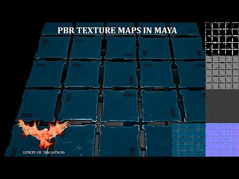 How to use PBR texture maps in Maya