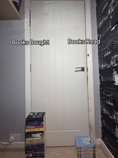 What can I say about booktok and my books bought vs books read stack