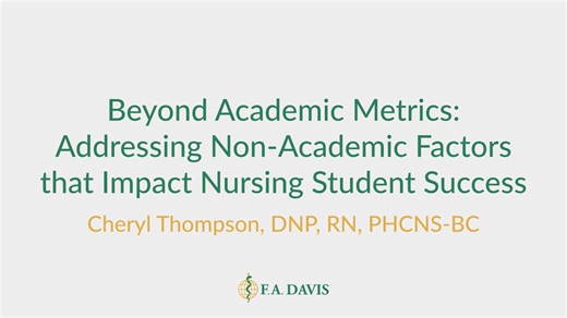 Beyond Academic Metrics: Non-Academic Factors That Impact Nursing Student Success - Fall 2025