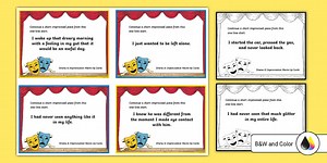 Drama & Improvisation Warm-Up Cards for Middle School