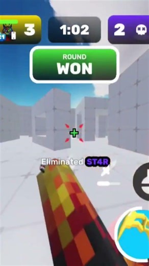 Using freeze ray and knife #roblox #gaming #minecraft