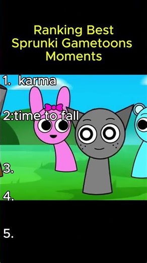 Ranking Best Sprunki Gametoons #sprunki #gametoons