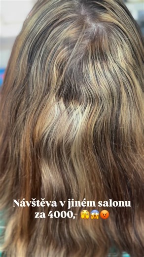 Hair by Elza on Instagram: "Návštěva v jiném salonu za 4 000 Kč… a výsledek? 💔 Tohle je přesně důkaz toho, že ❌ šetřit se někdy nevyplatí ❌ ale ani jít do „extra salonu“ jen kvůli jménu není záruka kvality. Značka salonu ≠ jistota dobré práce. Nikdy nevíš, kdo přesně ti vlasy dělá, jaké má zkušenosti a přístup. Tady jsme museli jít cestou, která je sice delší, ale jediná správná: ✔️ důkladné čištění vlasů ✔️ rozpuštění starých pigmentů ✔️ a až potom jemné, bezpečné přetónování Vlasy nejsou trič