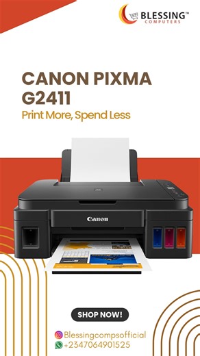 Meet the Canon PIXMA G2411 the printer that works as hard as you do....