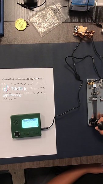 Cost-effective Morse code key PUTIKEEG #putikeeg #morse #morsecode #tiktokshop