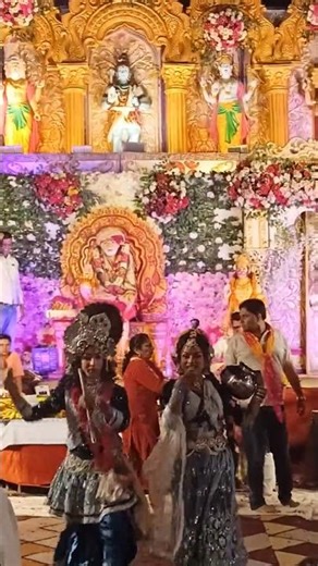 Shri Krishna and Radha Rani Ras leela😀#krishna #radharani #rasleela #shortsfeed #trendingshorts