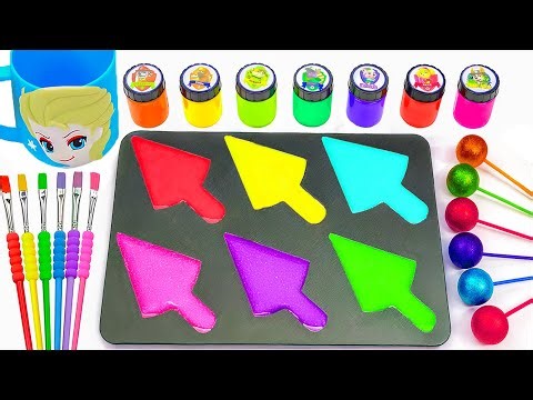 Satisfying ASMR 🎨 Rainbow Slime Art with Paint Mixing & Magical Brushes | Slime Egg Magic #256
