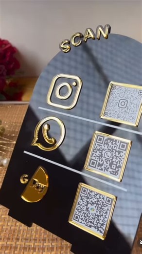 Customised corporate and personal gifts and hampers _guwahati on Instagram: "Stylish qr code scanner # dm for details!! Contact @THE CURATED CRATE!!"