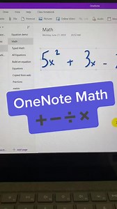 How to use the free math tools in #OneNote ➗ #teachers #math #tiktokteachers #teachersoftiktok #education #fyp #edtech #howto #Microsoft #asmnsounds #satisfyingvideos #satifying #satisfaction #fyp #reels #adsonreels #viral #reelsfb #OMG | Mike Tholfsem