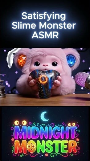 Slime Monster ASMR – Tiny Cute Creature & Satisfying Sounds #CuteMonster #slime