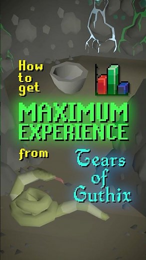 How to get MAX EXP from Tears Of Guthix 💦📊🔥 #oldschoolrunescape #osrs