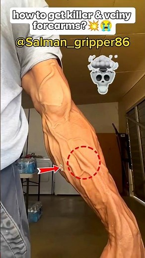 How to get killer & veiny forearms?💥😭 #veins #forearms #handgripper #transformation