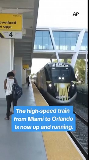 123K views · 529 reactions | Are you a train enthusiast? The high-speed train from Miami to Orlando, which takes just 3.5 hours, is now up and running. | CBS News | Facebook