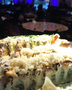 This HUGE plate had 3 full sushi rolls custom made for the guest that night.  As you can see, the chef had a hard time keeping the plate steady is was so heavy  #eatgood #yum | Sushi Ya | Facebook