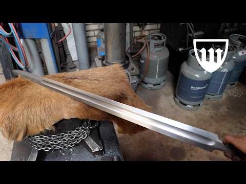 Forging a knightly longsword, part 1, forging the blade.