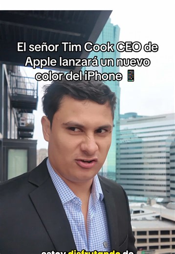 El señor Tim Cook CEO de Apple lanzará un nuevo color del iPhone 📱 #apple #iphone