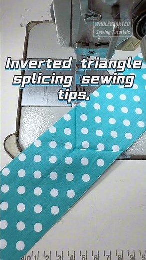 Inverted triangle splicing sewing tips.