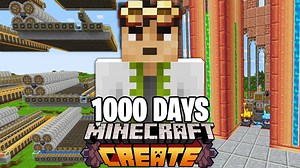 I Survived 1000 Days with Create Mod in Minecraft Hardcore