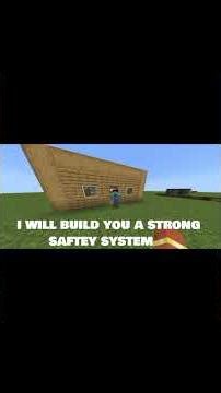 i built them a security system.it worked but..... #minecraft #minecraftmemes password door minecraft