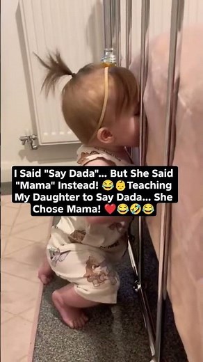 I Said "Say Dada" But She Said "Mama" Instead! 👶Teaching My Daughter to Say Dada She Chose Mama!❤️