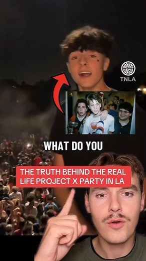 Real life project X party LA Los Angeles Capri Jones c4pri movie footage Woodland Hills ambulance real life 😳 what do you think? 👀￼ | Nicholas Piff Peterson