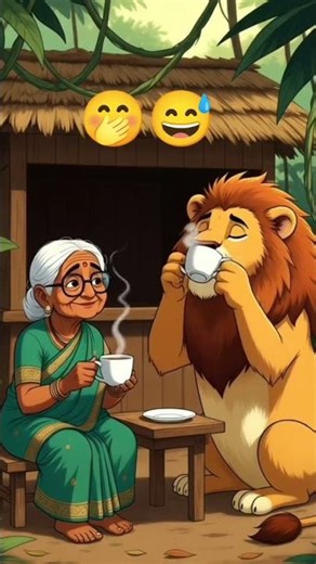 Funny video #shorts #cartoon #funny #lion