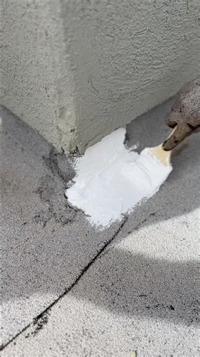 This is how roofers seal seams on a rolled roof to help prevent leaks! 🏡 #roofing #construction
