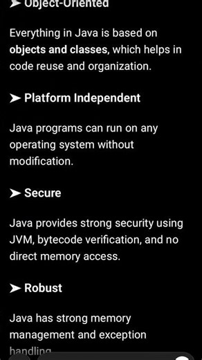 #java programming #Theory #part 1