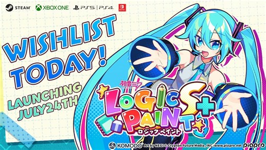 Hatsune Miku Logic Paint S  launches July 24 for PS5, PS4, Xbox One, Switch, and PC