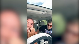 A woman captured the moment her boyfriend exploded with joy when he...