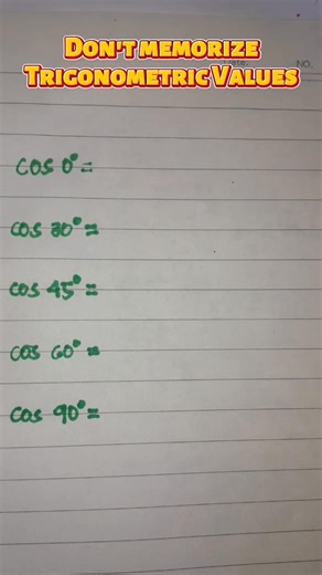 2.9K views · 12 reactions | You don't need to memorize Trigonometric Values #math | STEM students PH | Facebook