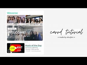 weverse themed carrd tutorial — © CSYKMG