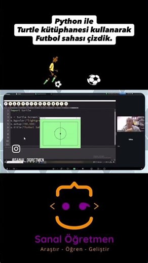 ⚽️ Kodlarla Futbol Sahası Çizdik! 🐍💻