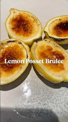 SIMPLE Lemon Posset Brûlée Made with JUST 3 Ingredients!