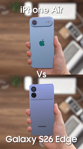 121K views · 846 reactions | iPhone Air Vs Galaxy S26 Edge - What Do You Choose? #iphoneair #galaxys26edge #samsung #apple | TT Technology | Facebook