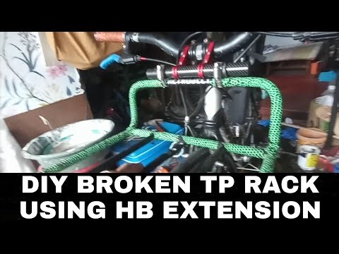 DIY BROKEN TP RACK USING HANDLEBAR EXTENDER BIKEROPH