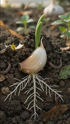 From One Garlic Clove to a Whole Bulb! 🧄