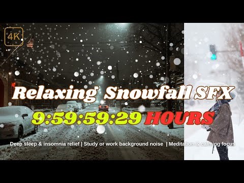 Snowfall Ambience (10 Hours) – Peaceful Winter Sounds for Sleep & Focus
