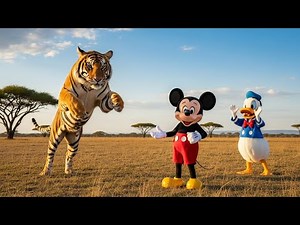 🐯🌿 “Mickey Mouse, Donald & the Friendly Jungle Tiger Journey!” | DreamDoodle Kids 🐭🦆