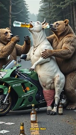 😂 Cow Going Home on Motorcycle | Funny Village Video #shorts #shortsfeed