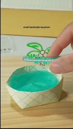 DIY Mini Aquarium at Home | Easy Fish Tank Craft with Paper & Tape 🐠#shorts